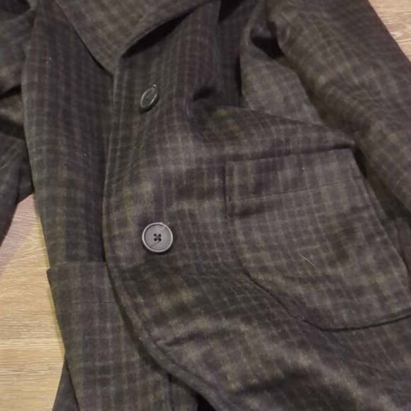 Disturbia jackdaw check wool blend duster coat size 10 new - Picture 4 of 9